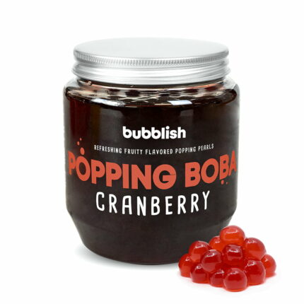CRANBERRY POPPING BOBA